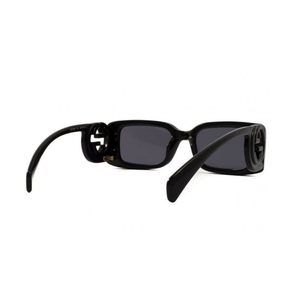 NEW GUCCI GG1325S 001 SQUARE BLACK WOMEN SUNGLASSES - Picture 6 of 7